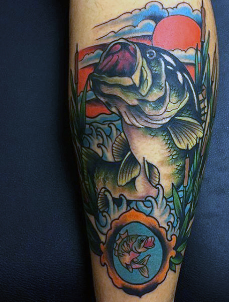 Ideas para Tatuajes de Pesca y Anzuelos 40