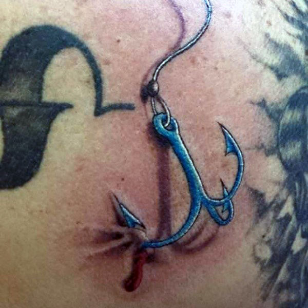 Ideas para Tatuajes de Pesca y Anzuelos 38