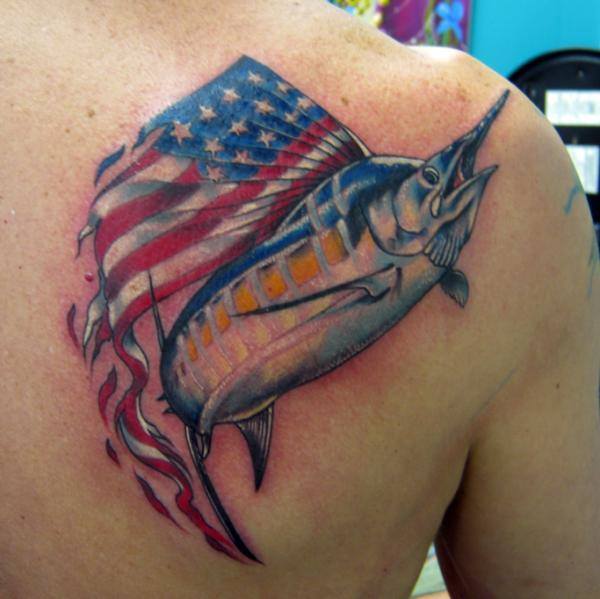 Ideas para Tatuajes de Pesca y Anzuelos 55