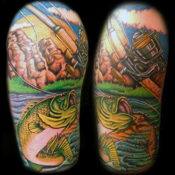 Ideas para Tatuajes de Pesca y Anzuelos 16