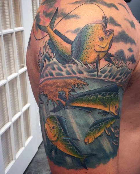 Ideas para Tatuajes de Pesca y Anzuelos 17