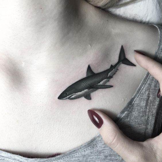 82 Mejores Tatuajes de Tiburones con Significados 67