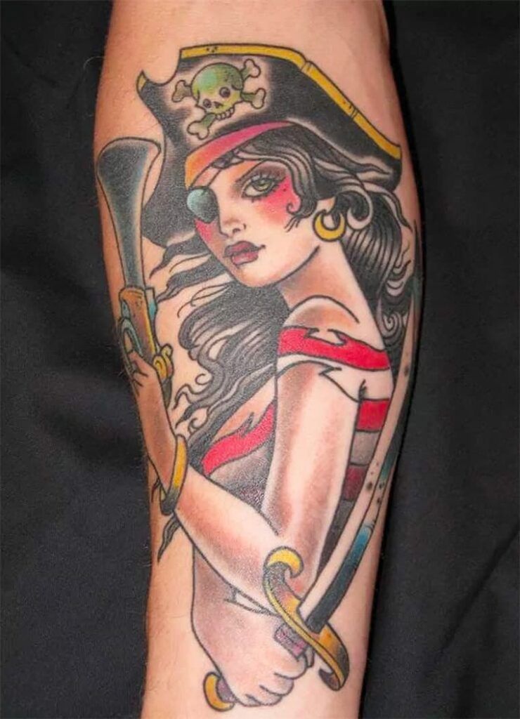 66 Ideas de Tatuajes de Piratas 9