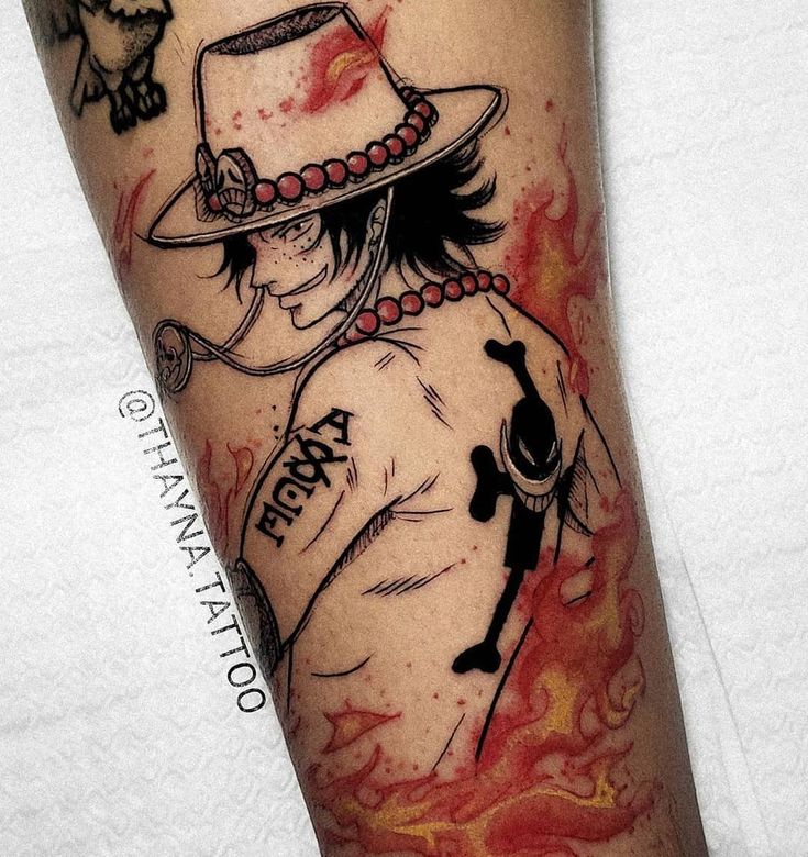 Descubrir Imagem Ace Tatuaje One Piece Thptletrongtan Edu Vn