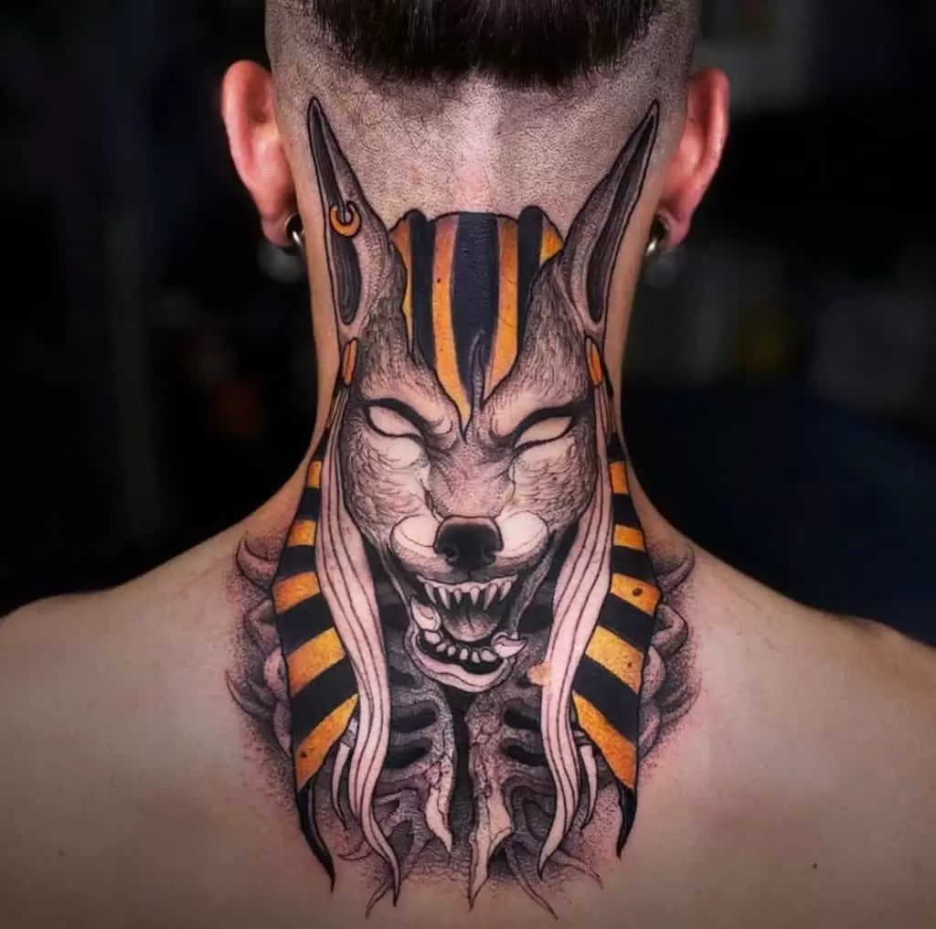 Tatuajes de Anubis: protector de los muertos 18