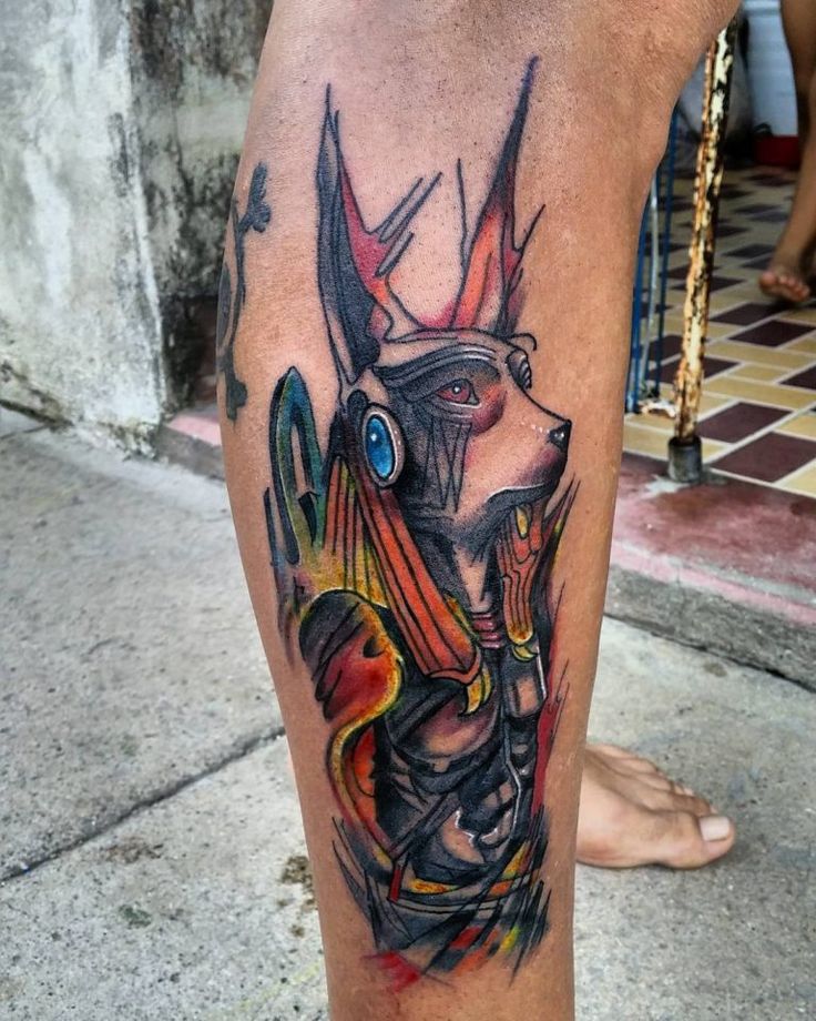 Tatuajes de Anubis: protector de los muertos 30