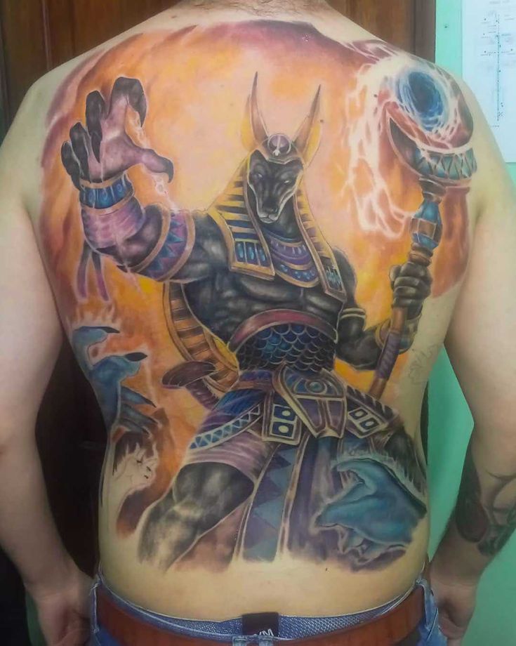 Tatuajes de Anubis: protector de los muertos 37