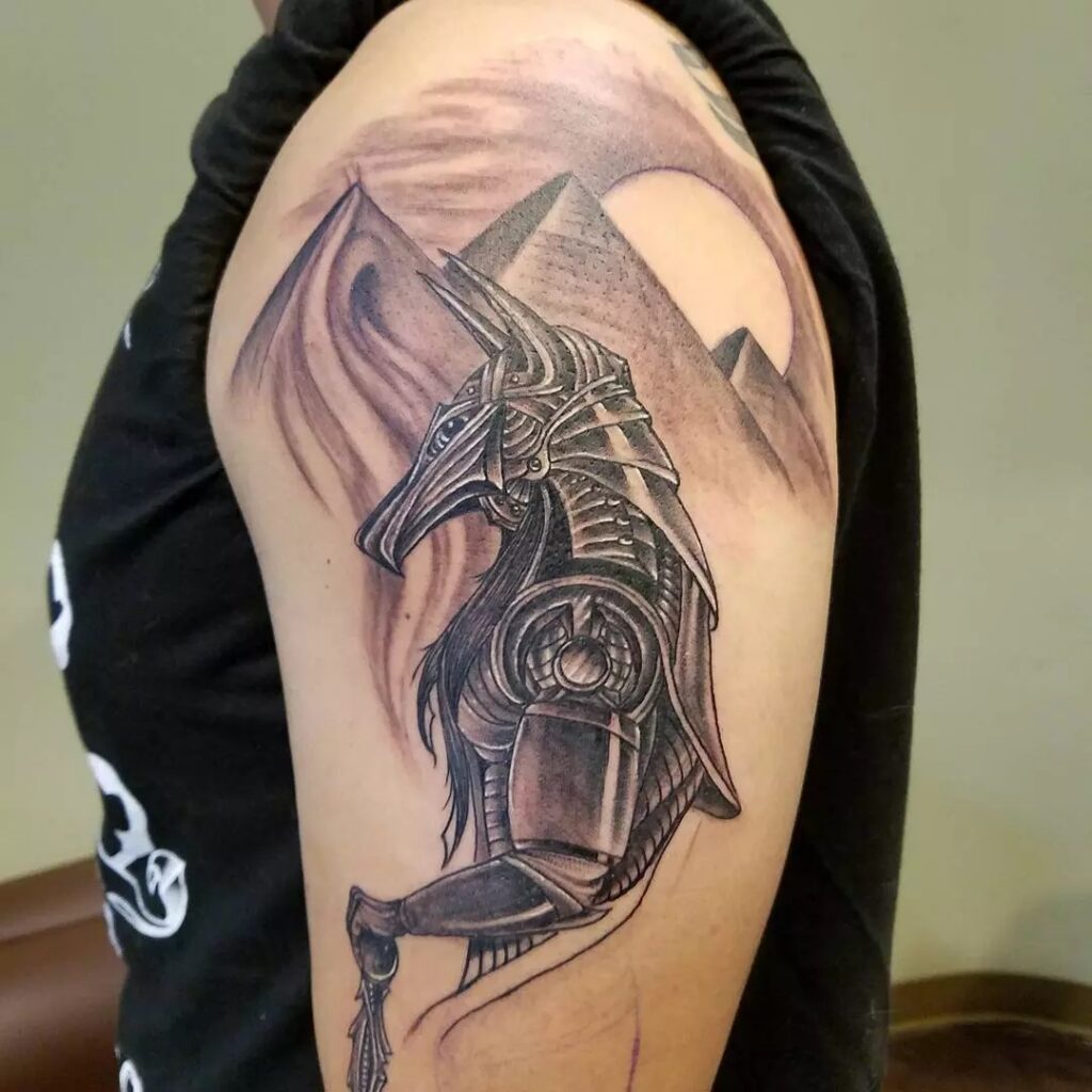 Tatuajes de Anubis: protector de los muertos 41