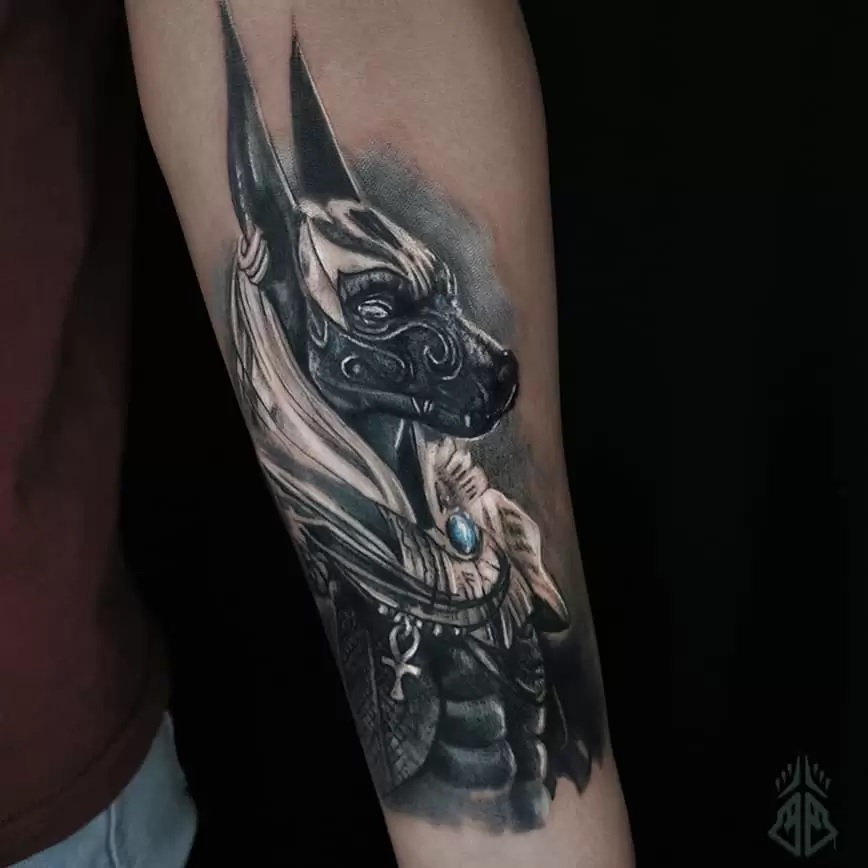 Tatuajes de Anubis: protector de los muertos 46