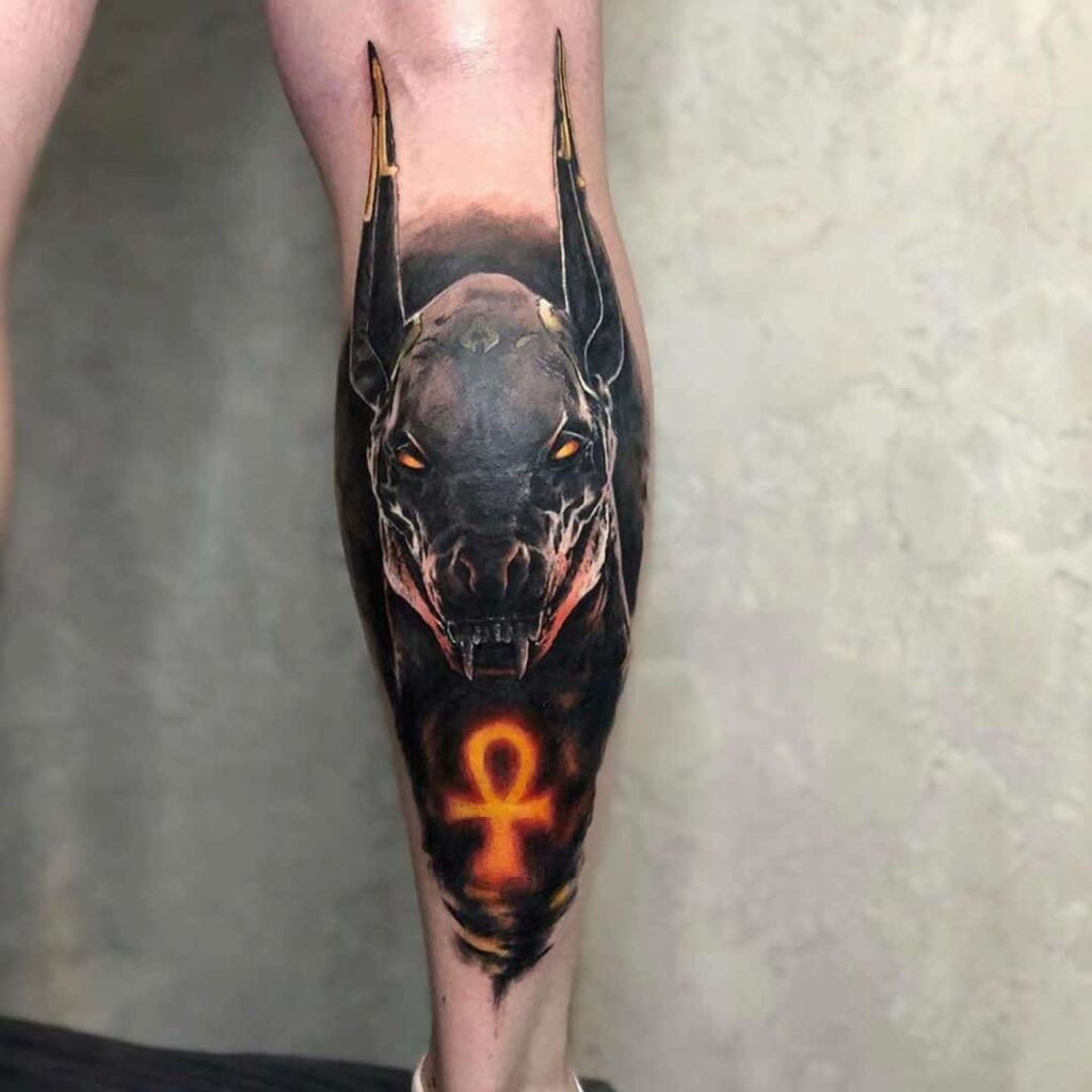 Tatuajes de Anubis: protector de los muertos 47