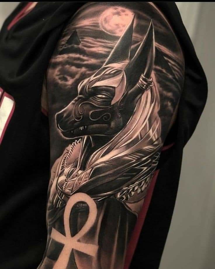 Tatuajes de Anubis: protector de los muertos 50