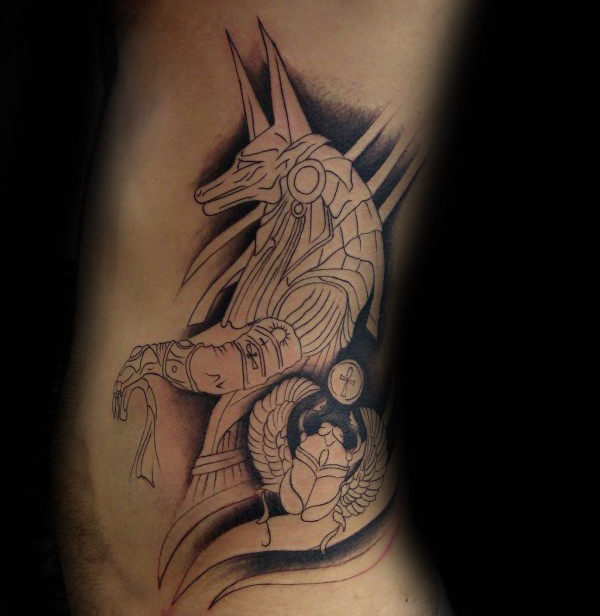 Tatuajes de Anubis: protector de los muertos 51